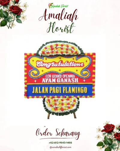 Bunga Papan Congratulation di Cisaranten Bina Harapan